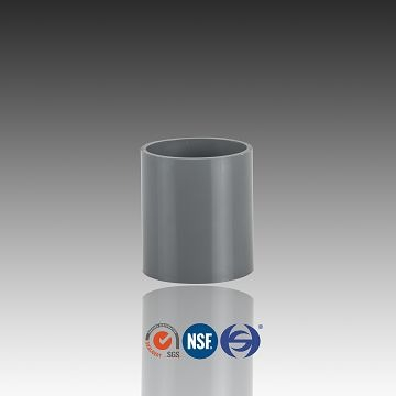 PVC -pijpkoppeling met 2 inch afmetingen, plastic koppelingen fittingen