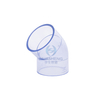 Clear-PVC 45 Degree Elbow Fitting (SCH40)