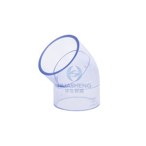 Clear-PVC 45 Degree Elbow Fitting (SCH40)