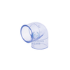 Clear-PVC 90 Degree Elbow Fitting (SCH40)