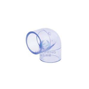 Clear-PVC 90 Degree Elbow Fitting (SCH40)