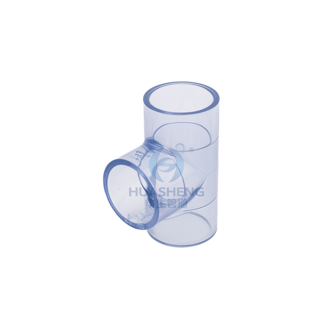Clear-PVC Equal Tee Fitting (SCH40)