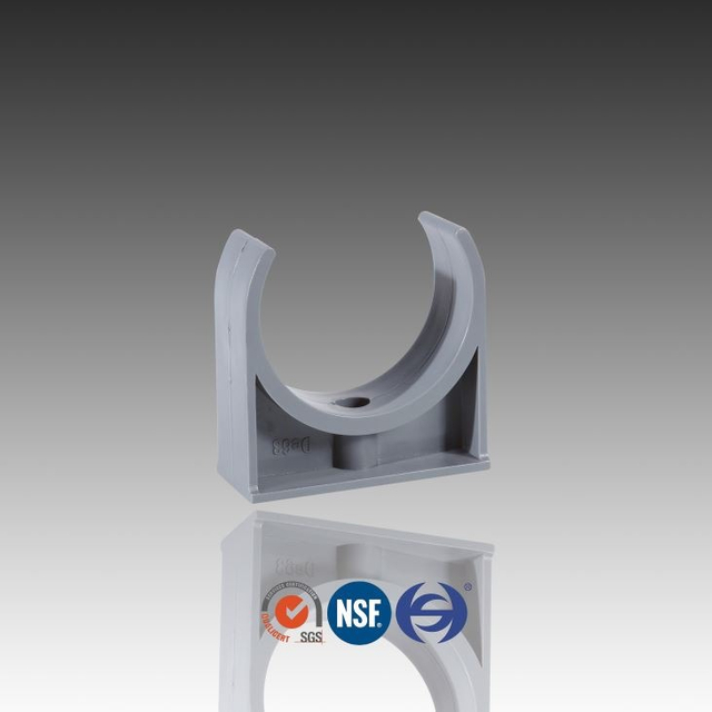 Grijze kleur, PVC -pijpclip PN10