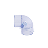 Clear-PVC 90 Degree Elbow Fitting (SCH40)