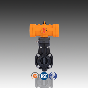 PVC Pneumatic Butterfly Valve For Chemical Industry
