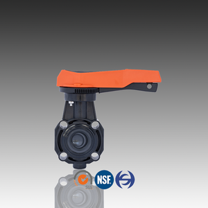 CPVC Eccentric Butterfly Valve For Chemical Industry