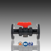 PVC Flanged Ball Valve DIN ASTM Standard Manual 1.6Mpa For Water Supply