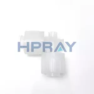 PFA 90 Degree Elbow Dual Space-saving Sleeve-insert Type